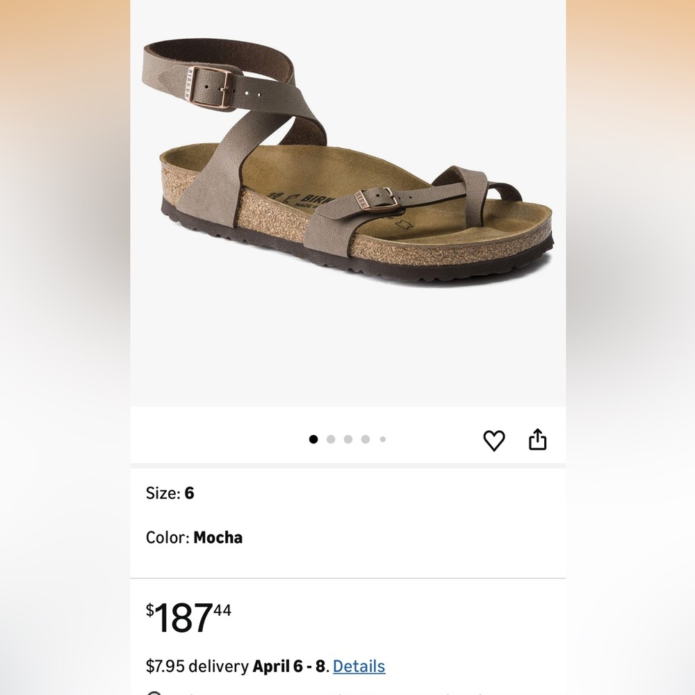 NWT Birkenstock Taupe Brown size 37